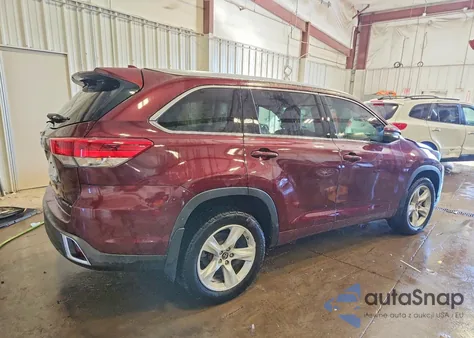 2019 Toyota Highlander Limited Platinum from USA, damaged, VIN 5TDDZRFHXKS970687